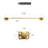 Deltana TC82U3 12" Length Transom Chain For Lock Polished Brass-14482883