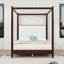Canopy Bed with Upholstered Headboard-204673555-204673552