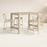 Farrah 4 - Person 39'' Long Bar Height Dining Set