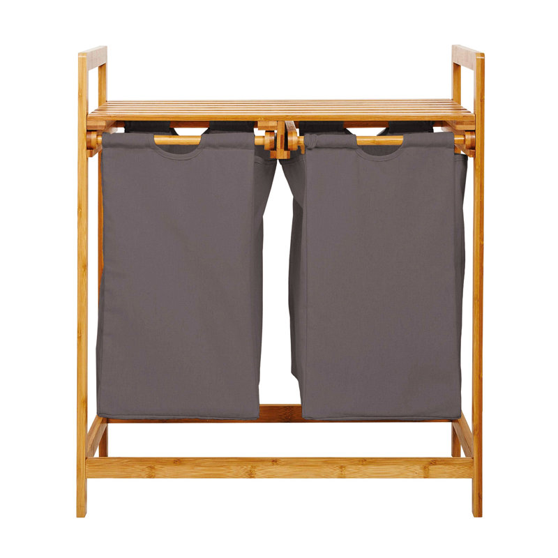 Laundry Sorter with Handles, Dark Grey