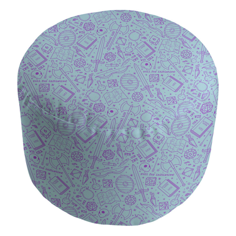 repose-pieds rpg Avicia, Bleu ciel et mauve