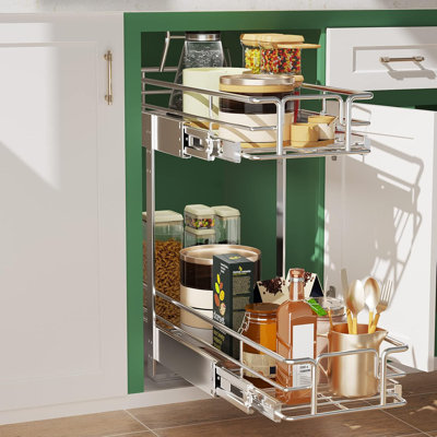 Rangement à 2 niveaux pour armoire coulissante