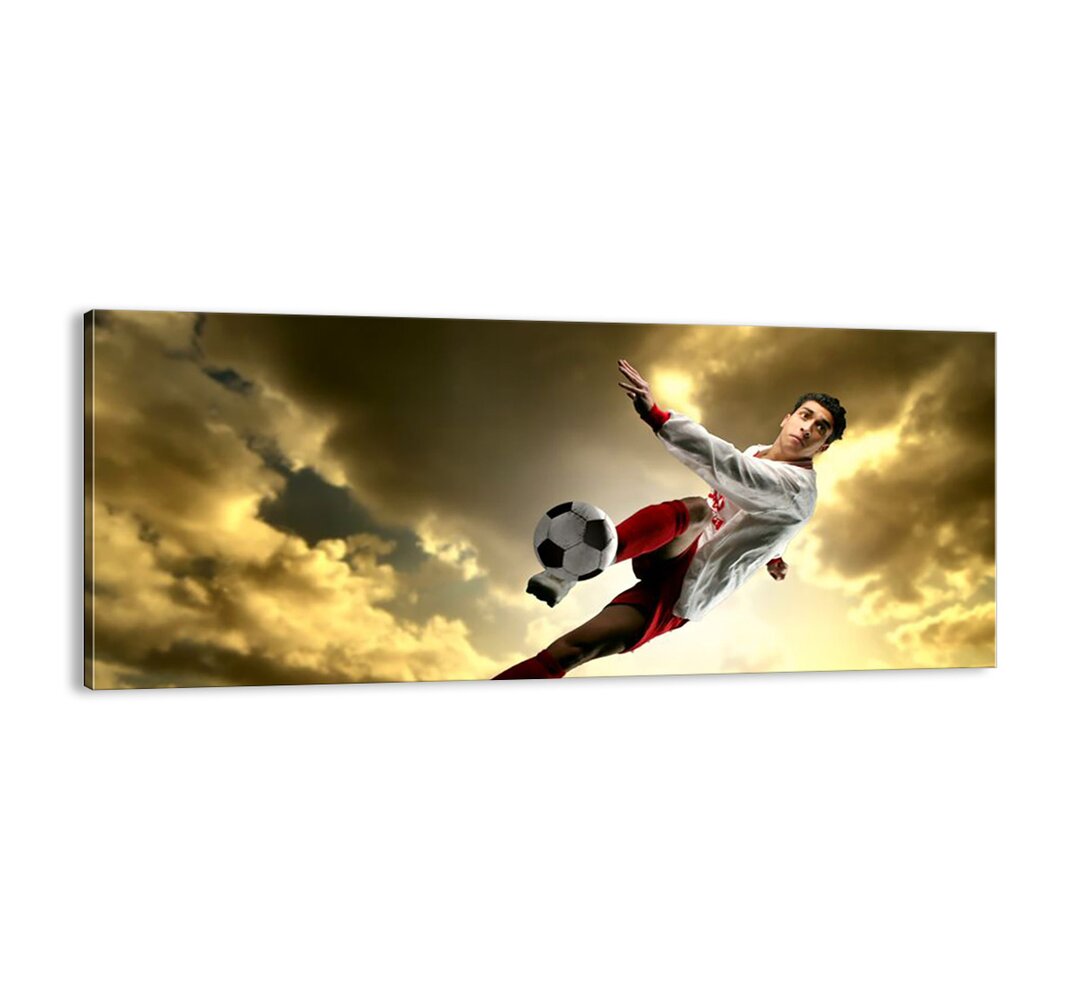 Football Sky" - Ungerahmter Kunstdruck auf Leinwand