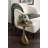 Auclair Sculptural Round Metal Side Table