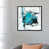 Toile avec cadre gris