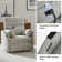 Talana Contemporary 38" Power Rocking Swivel Nursery Recliner with USB