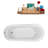 65" x 30" Freestanding Soaking Acrylic Bathtub-75227140