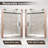 67"-72" W x 72" H Single Sliding Frameless Shower Door 1/4" (6mm) Clear Tempered Glass-122909554
