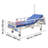 Premium 2 Function Full Electric Hospital Bed, ICU Electric Medical Bed with Backrest & Legrest Adjustment, 5" Locking Casters, High-Density Foam Mattress for Home Hospital, 550LBS Loading