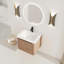 Meuble-lavabo mural 24 po avec lavabo en céramique Dawnn