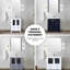 Bleu marine 42 po Meuble-lavabo large avec armoire latérale, comptoir en céramique blanche, miroir à l'amiable 28 po, fermeture en douceur et comptoir à teinture avec tiroirs pleine longueur fermés, surface pour une utilisation durable-1092886666