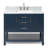 43'' Single Bathroom Vanity with Carrara Marble Top-85364378
