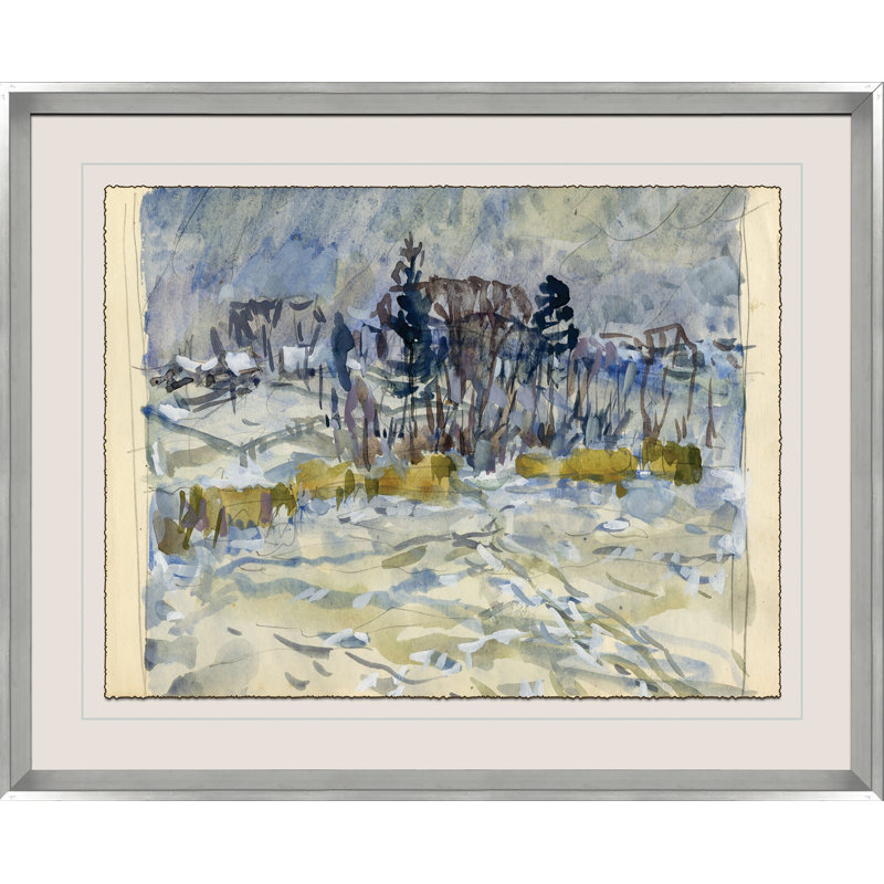 Giclee Print by Soicher Marin Archives, 17.5" H x 21.5" W x 1.25" D, Silver, Beige