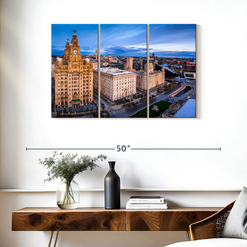 Paysage urbain de Manchester, H 24 po x l 38 po