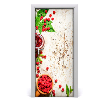 Raspberry Jam Door Decal