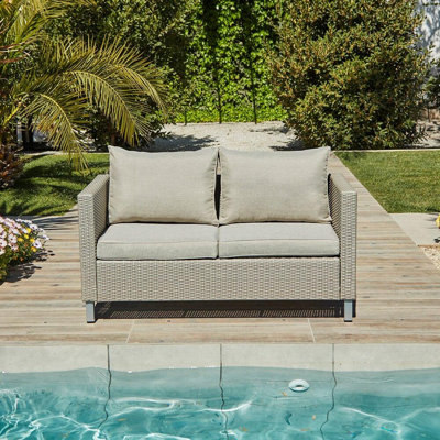 140cm Wide Straight Patio Sofa
