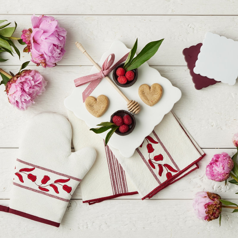 Dinner Napkins Tulip, Merlot Red