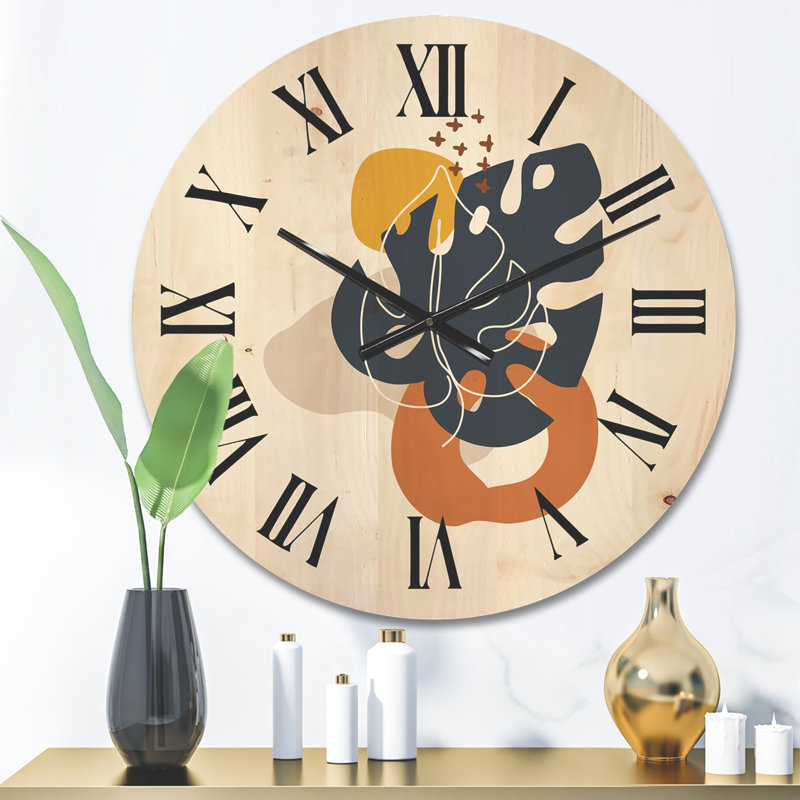 Horloge murale abstraite, Moyen