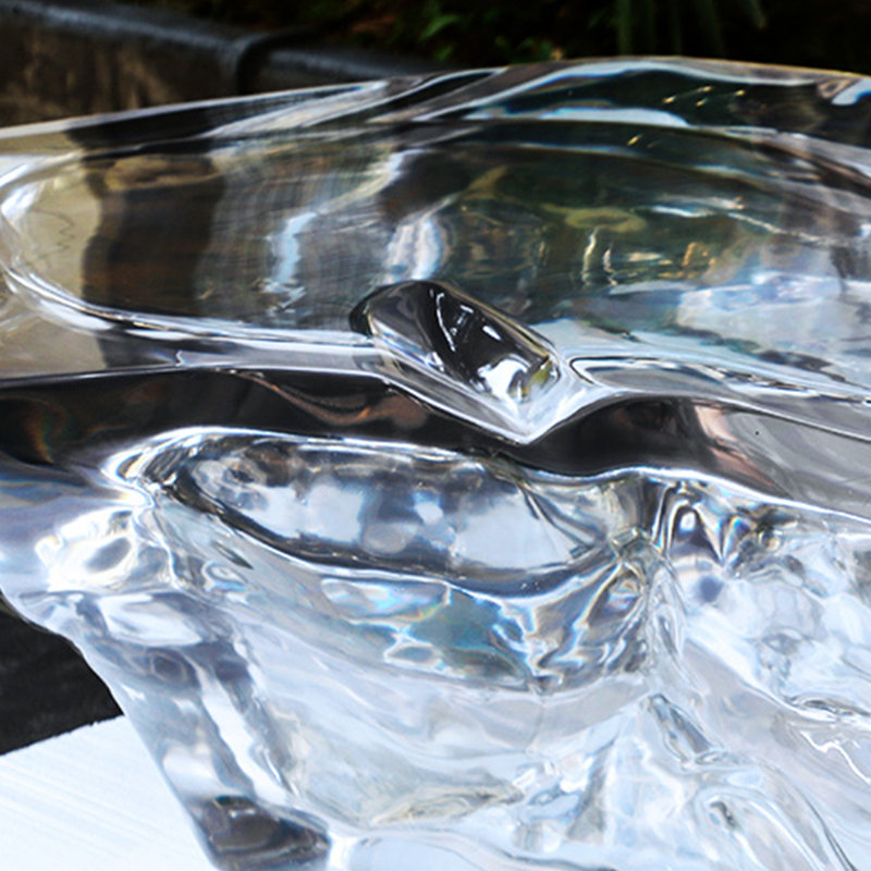 Creative Water Ripple Transparent Coffee Table