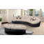 Canapé modulaire en chenille de 120 po avec repose-pieds Hober-2095302793-2079303622