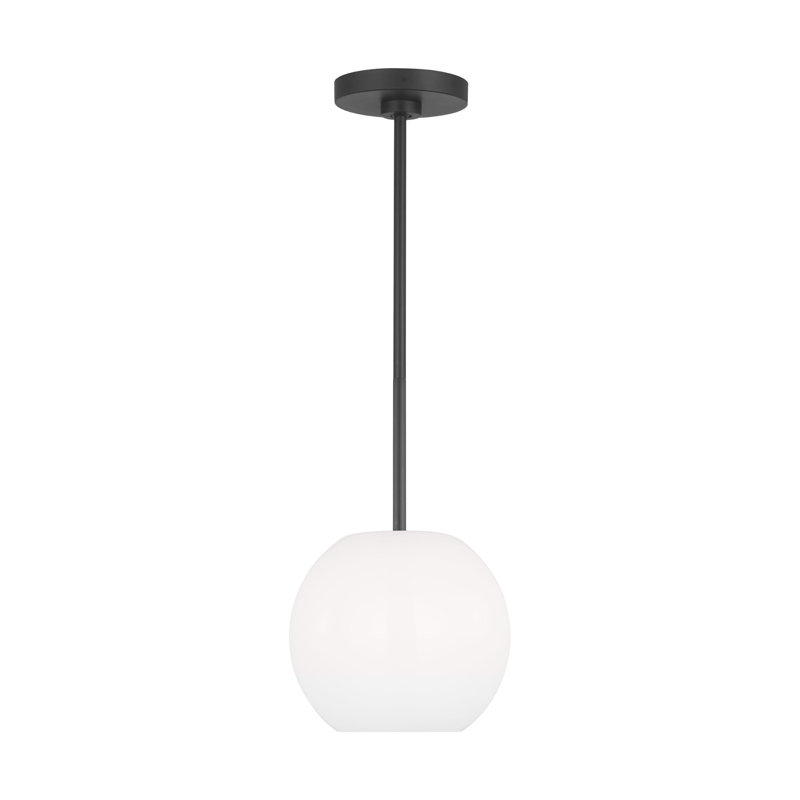 Frans 1 - Light Single Pendant, Matte Black, No