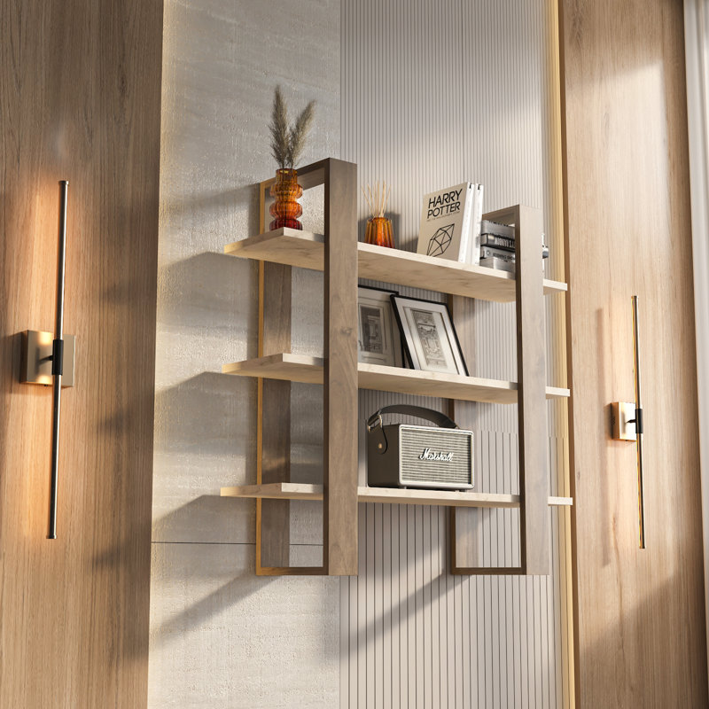 Demandrea Wallshelf, Traverter Walnut