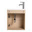 Ensemble de meuble-lavabo simple 17,49 po avec plateau en bois manufacturé Umut
