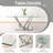 Rectangle Tempered Glass Pedestal Dining Set-589171366-589171386-589171384