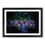 Neon Flamingos in Abstract - Framed Print-55727553-55727554