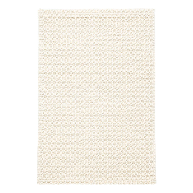 Hooper Ivory Handwoven Wool Rug, Rectangle 8'6" x 11'6"