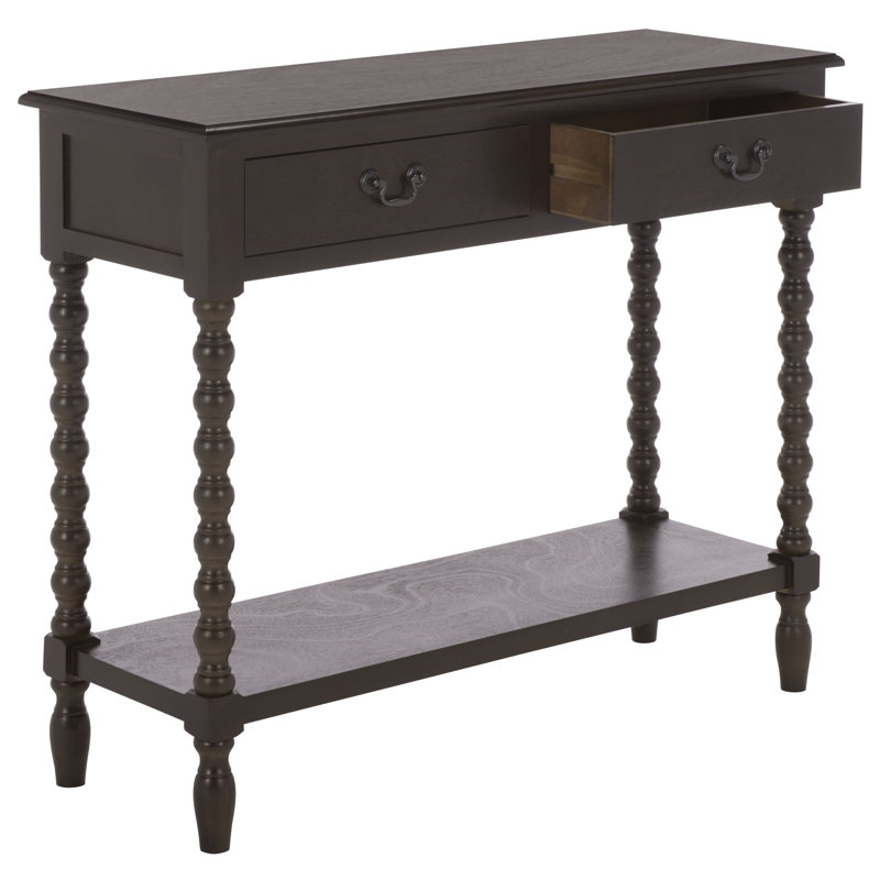 Toulonne 35.5" Console Table, Dark Chocolate