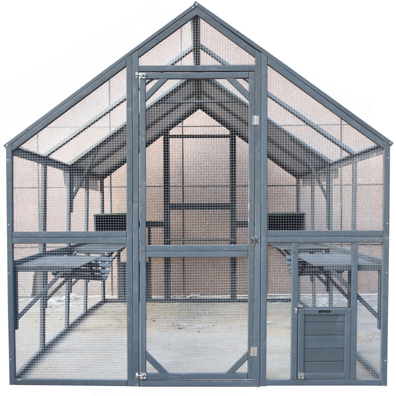 Grande cage à chat en bois pour chat Catio