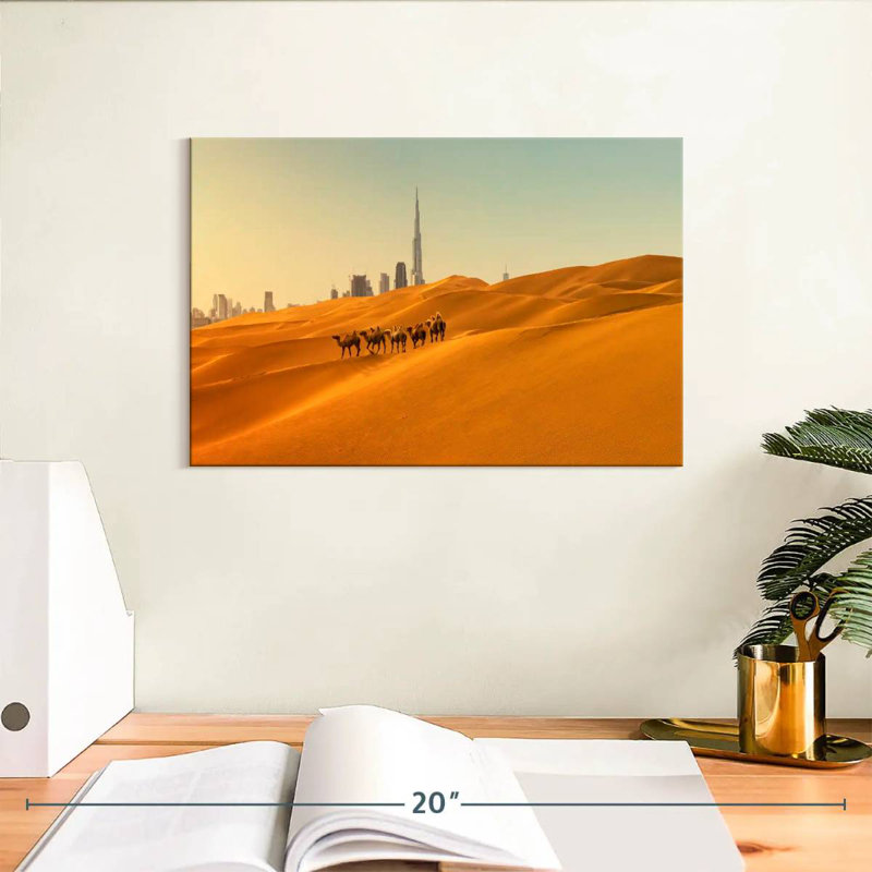 Chameaux d'Alvord à Dubaï, H 8 po x l 12 po