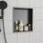 15" X 13" Stainless Steel Shower Niche, Gunmetal Black-1423964630-1423964629