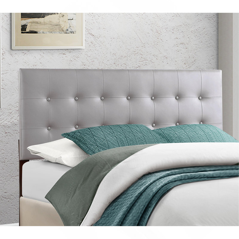 Queen Bed Headboard For Modern Comfort, Light Grey, Light Gray, Queen