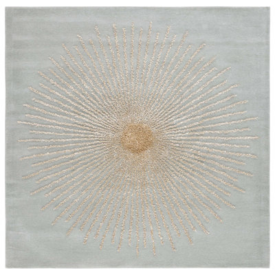 Soho Hand Tufted Wool, Viscose, And Cotton With Latex Abstract Rug