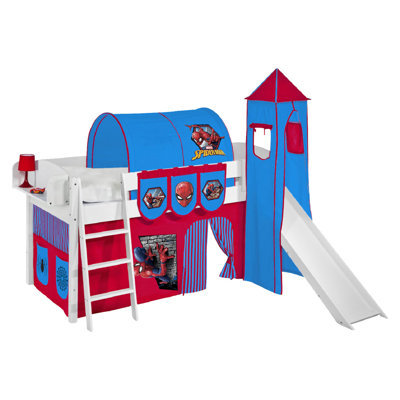 Ida European Single Mid Sleeper Bed with Textile Set