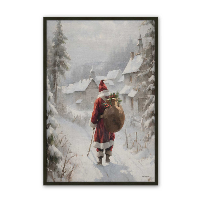 «On The Eve» par Jo Moulton, reproduction d'art sur toile, H 49,5 po x l 37,5 po, Papier avec cadre ouvert sans passe-partout