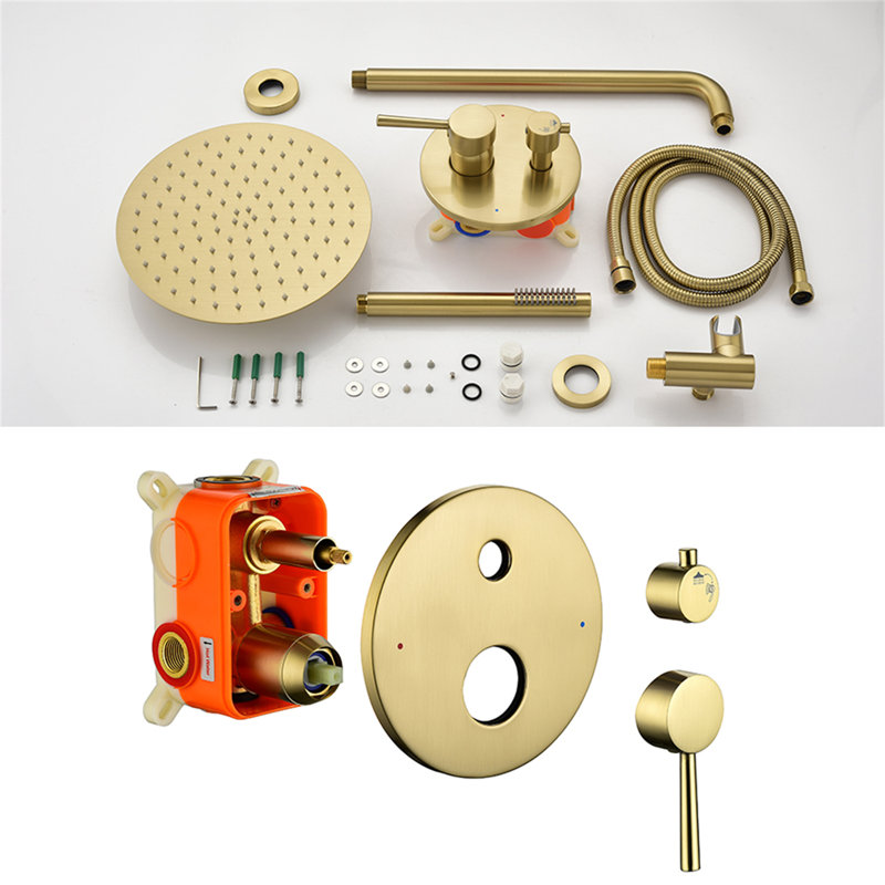 Complete Shower System, Gold
