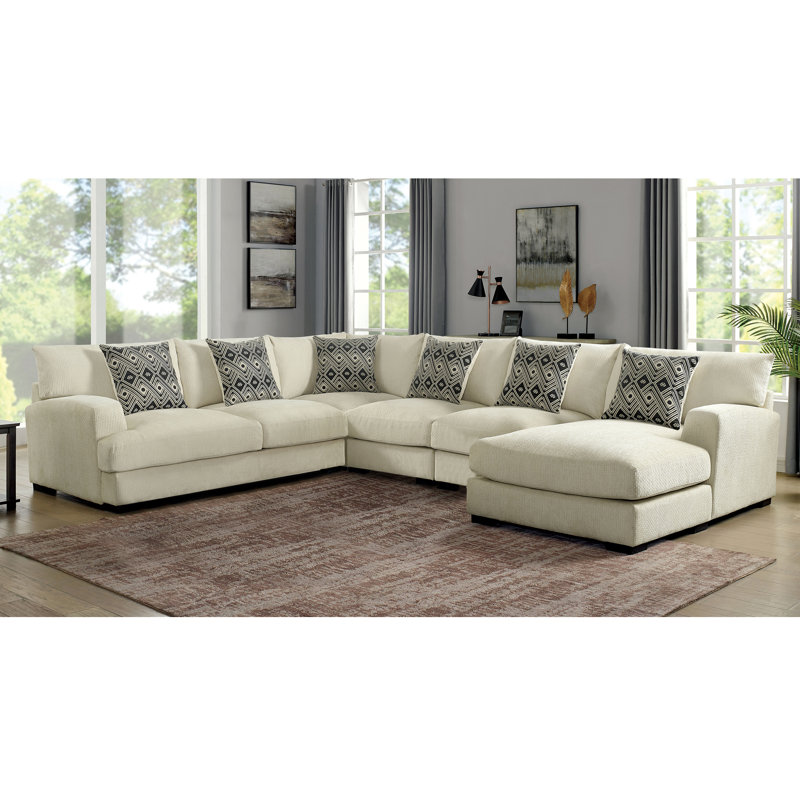 Canapé modulaire en chenille de 146,5 po Ruthanne