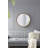 Round Pine Wood Mirror, Wall Mounted Mirror Home Decor For Bathroom Living Room-112879792-112879794