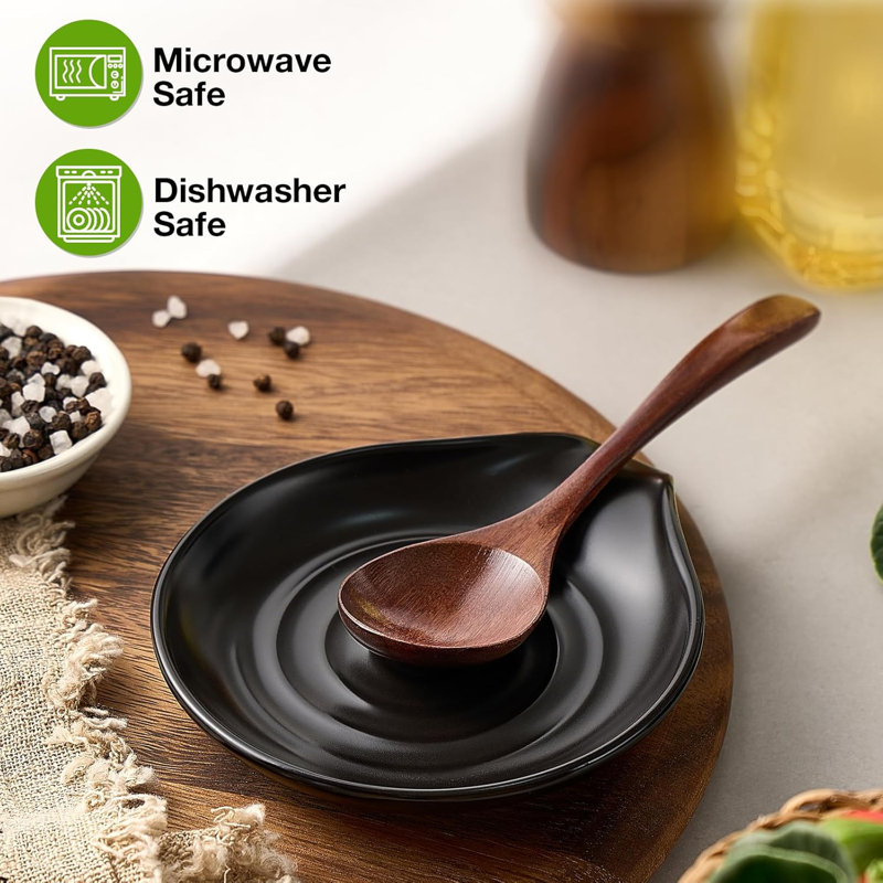6.1" Ceramic Spoon Rest Heat-resistant