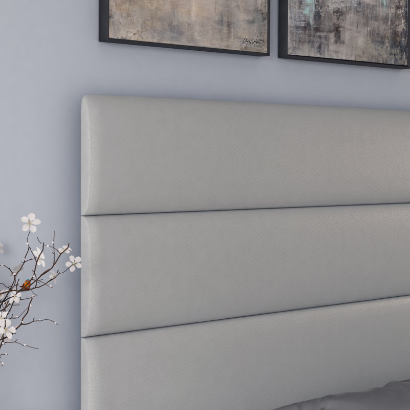 Base de lit tapissier Boyd Sleep Piedmont, Double, Gris