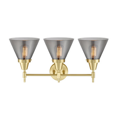 Éclairage pour meuble-lavabo 3 lumières 26 po Caden Cone