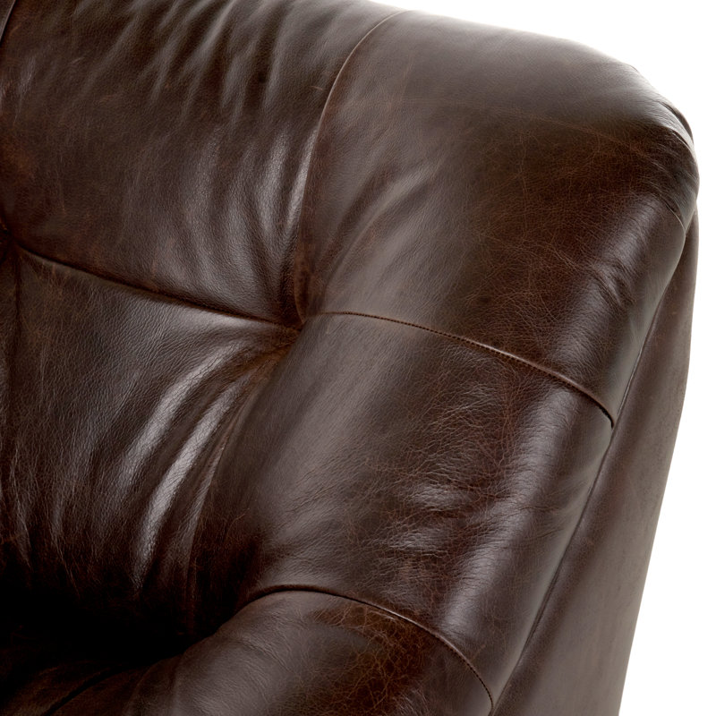 Farley Swivel Tufted Slipper Chair
