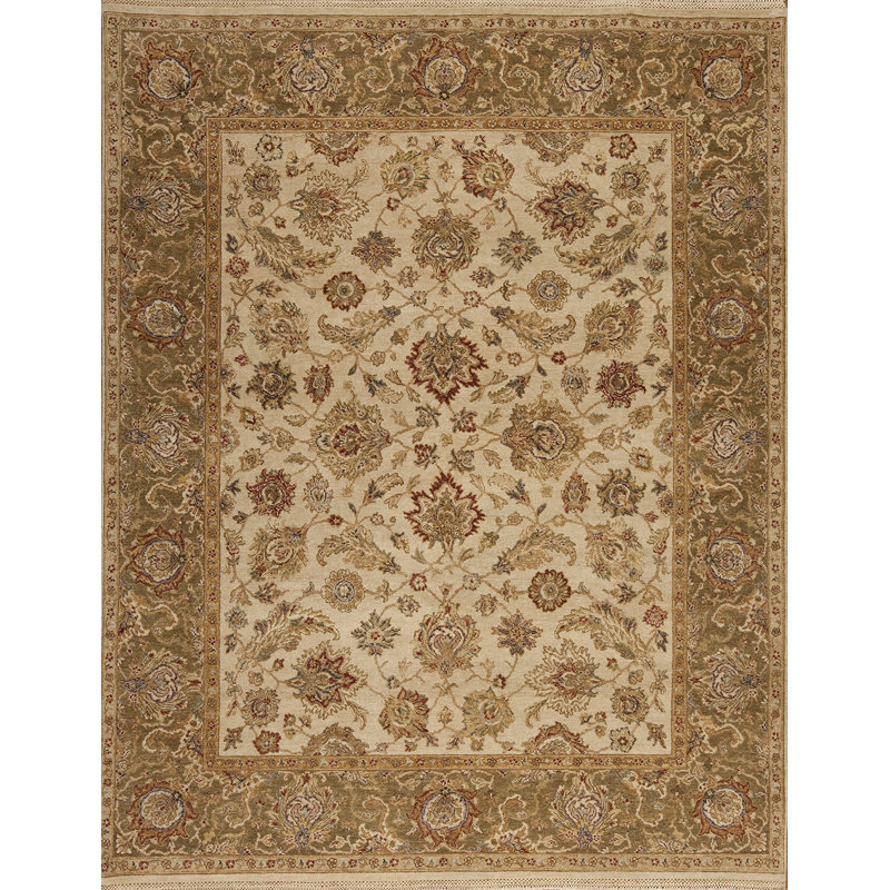 Sovereign Hand Knotted Wool Area Rug, Rectangle 6' x 9'