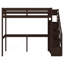 Loft Bed With Storage Staircase And Built-In Desk-753343450