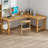 Burlywood L-Shaped Solid Wood  desk-1887739179-1887739174