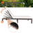 Eckford Outdoor PE Rattan, Steel Chaise Lounge - 2-Person-1249259117