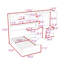 Lit plateforme simple avec bureau intégré, éclairage à DEL et grand espace de rangement-572981784